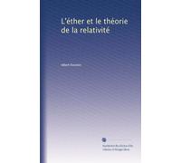 L'éther et le théorie de la relativité