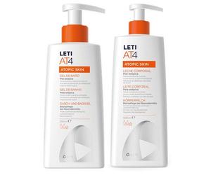 Leti AT4 Leche Corporal 500 ml + Gel Baño Sobregraso 250 ml