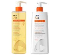 Leti AT4 Piel Atópica Gel Ducha Textura Oleosa 400 ml + Leche Corporal 500 ml