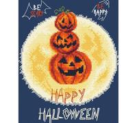 Letistitch Kamaca - Kit de punto de cruz (16 x 13 cm), diseño de calabaza