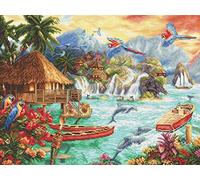 LetiStitch - Kit de punto de cruz contado - LETI925 Island Life