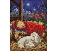 Letistitch kit de punto de cruz contado "Niño Jesus", 23x32cm