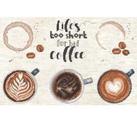 Letistitch L8097 Life's Too Short for a Bad Coffee