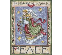 Letistitch WTD - Juego de punto de cruz (28 x 21 cm), diseño de ángel de la paz