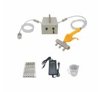 LeTkingok AC 100-240V Bomba Eléctrica de Inyección de Solución Salina, Máquina de Escabechar Carne Jeringa Procesadora de Carne Inyectora de Solución Salina (Juego 3)