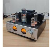 LeTkingok Amplificador de Válvulas TY A-05, Estéreo Hi-Fi de Clase A de un Solo Extremo 6P1, Bluetooth 5.0, Amplificador Integrado con Medidor VU