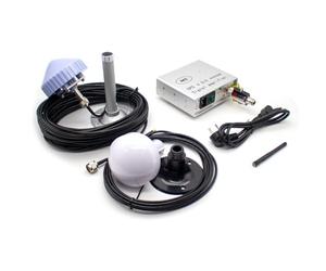 LeTkingok Amplificador GPS de Doble Frecuencia, Transpondedor de Señal GPS+BD Potenciador GPS con Antena Receptora de 25m Antena Transmisora interior de 5m