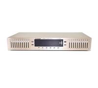 LeTkingok Ecualizador de Preamplificador Estéreo Hd Digital Hifi de 220v, Ecualizador de Escenario Doméstico Bluetooth Usb Integrado, EQ-898 Dual de 10 Segmentos (Oro)