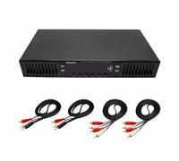 LeTkingok Ecualizador de Preamplificador Estéreo Hd Digital Hifi de 220v, Ecualizador de Escenario Doméstico Bluetooth Usb Integrado, EQ-898 Dual de 10 Segmentos (Negro)