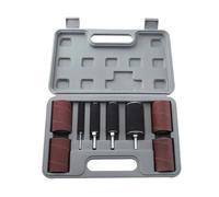 LeTkingok Juego de Anillos y Ejes de Lija, Banda y Anillo de Lijado, Eliminación y Pulido de Óxido de Metal, Accesorios de Lijado para Carpintería