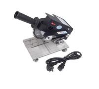 LeTkingok Mini Máquina de Corte Multifuncional de 4 Pulgadas, 220 V CA, Sierra Ingletadora Ajustable de 45° y Sierra de Mesa para Trabajos de Carpintería, Modelismo, PCB y Acrílico