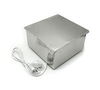 LeTkingok Secador de Algas Marinas de Sushi de Acero Inoxidable de 220V, Horno de Cocina Caja de Secado Nori a Prueba de Humedad Utensilios de Cocina Temperatura Ajustable (L)