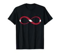 Letonia Infinito Orgullo Letón Bandera Letona Raíces Letonas Camiseta