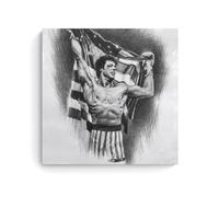 LETOOUY Sylvester Stallone Rocky Drawing Art Poster Pintura Decorativa Lienzo Arte de Pared Salón Póster Dormitorio Pintura, Arte de Pared Impresión de Imagen Moderna Decoración de Habitación Familiar