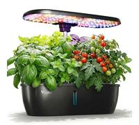 LETPOT Classic - Kit de Sistema de Cultivo hidropónico de 12 cápsulas, 24 W de Espectro Completo LED para Interiores, Modos duales de Verduras/Frutas y Brillo de 2 Niveles, Soporte Ajustable de 21