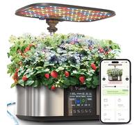 LetPot LPH-Max Hydroponics - Kit de sistema de cultivo hidropónico, aplicación de 21 cápsulas y WiFi, control automático, jardín interior inteligente con luz LED de 36 W, kits de riego por goteo