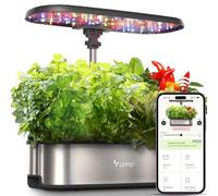 LETPOT LPH-SE WiFi Sistema de Cultivo Hidropónico, Kit de Jardín de Hierbas Inteligente de 12 Cápsulas para Interiores, Jardín Interior con Luz de Crecimiento LED de 24W, Tanque de Agua de 5,5L