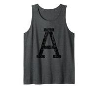 Letra A Alfabeto Capital Escuela Inicial Colegio Universitario Universitario Camiseta sin Mangas