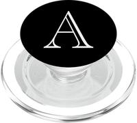 Letra A Estilo Clásico Alfabeto Mayúscula Monograma Inicial PopSockets PopGrip para MagSafe