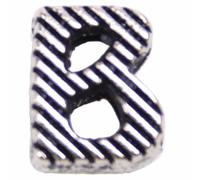 Letra B de metal para deslizar de 10 mm., para collares GogiPet