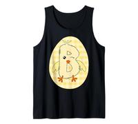 Letra B de Pollito, Arte del Alfabeto, Lindo Animal de Granja decoración Camiseta sin Mangas
