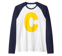 Letra C Ardilla Grupo A Juego Disfraz De Halloween Cosplay Camiseta Manga Raglan