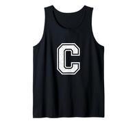 Letra C Hechizo Nombre Alfabeto Vintage Monograma Camiseta sin Mangas