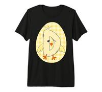 Letra D de Pollito Letra D Alfabeto Arte Lindo Animal de Granja Inicial decoración Camiseta Premium