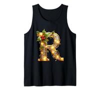 Letra de Acebo de Navidad R Espíritu Alegre Camiseta sin Mangas