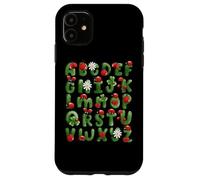 Letra de aprendizaje del alfabeto de Lady Bug ABC en la parte posterior Carcasa para iPhone 11