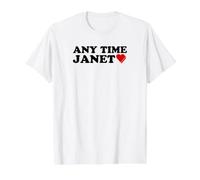 Letra de canción de Pick Me Janet Any Time Camiseta gráfica económica, Hombre, Blanco, S