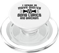 Letra de Canciones de I Speak In Movie Quotes - Funny Movie Lover PopSockets PopGrip para MagSafe