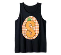 Letra de Zanahoria S Alfabeto Arte Linda decoración Inicial Camiseta sin Mangas