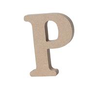 Letra del Alfabeto de Madera P para Pared, Tablero Mdf