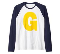 Letra G Ardilla Grupo A Juego Disfraz De Halloween Cosplay Camiseta Manga Raglan