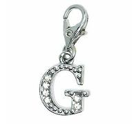 Letra G de Strass con mosquetón, para colgar