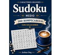 Letra Grande Sudoku Libro de Juegos : Medio: 200 Sudokus Medios en Letra Grande para Adultos y Personas Mayores con Soluciones | Juegos Mentales ... Libro de Juegos : Fácil, Medio y Difícil)