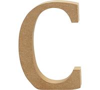 Letra, H: 8 cm, MDF, C, 1 pieza