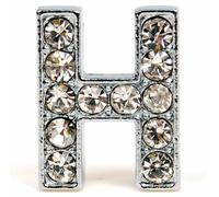Letra H con Strass para deslizar de 14 mm. (Clase 1)