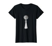 Letra i Alfabeto Monograma Vintage Borla Burlesque Pastie Camiseta gráfica económica, Mujer, Negro, M
