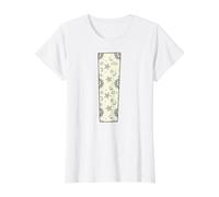 Letra I Celestial Alfabeto Inicial Diseño Monograma Camiseta gráfica económica, Mujer, Blanco, L