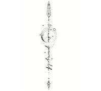 Letra inglesa Etiqueta engomada del tatuaje a prueba de agua Ámate a ti mismo Brazo Moda Etiqueta engomada del tatuaje temporal for mujeres Hombres Arte corporal Tatuajes falsos, Pegatinas de tatuaje