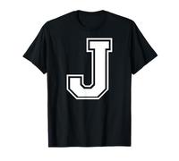 Letra Inicial J Alfabeto Camiseta