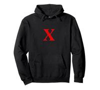 Letra Inicial X Letra mayúscula Amante del Alfabeto Escuela Soy X Texto Sudadera con Capucha