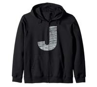Letra J Alfabeto Sudadera con Capucha