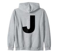 Letra J - Disfraz a Juego para Halloween y actuación dramática Sudadera con Capucha