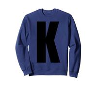 Letra K Capital Bold Alfabeto a Juego Monograma Sudadera