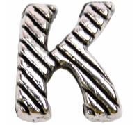 Letra K de metal para deslizar de 10 mm., para collares GogiPet