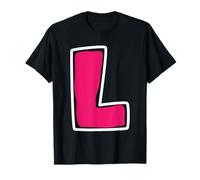 Letra L Alfabeto a Camiseta