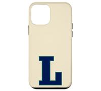 Letra L Alfabeto Inicial College Varsity Style Monograma Carcasa para iPhone 12 Mini